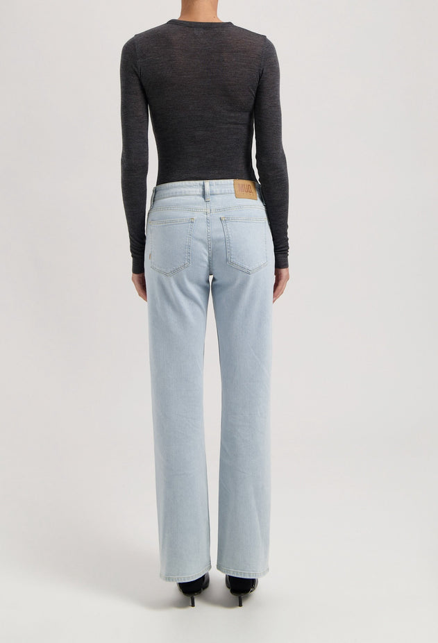 Carry Mid Straight Jeans Light Stone