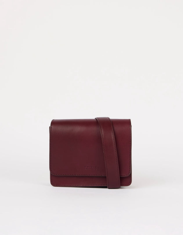 Audrey Mini Tas Donkerkersrood