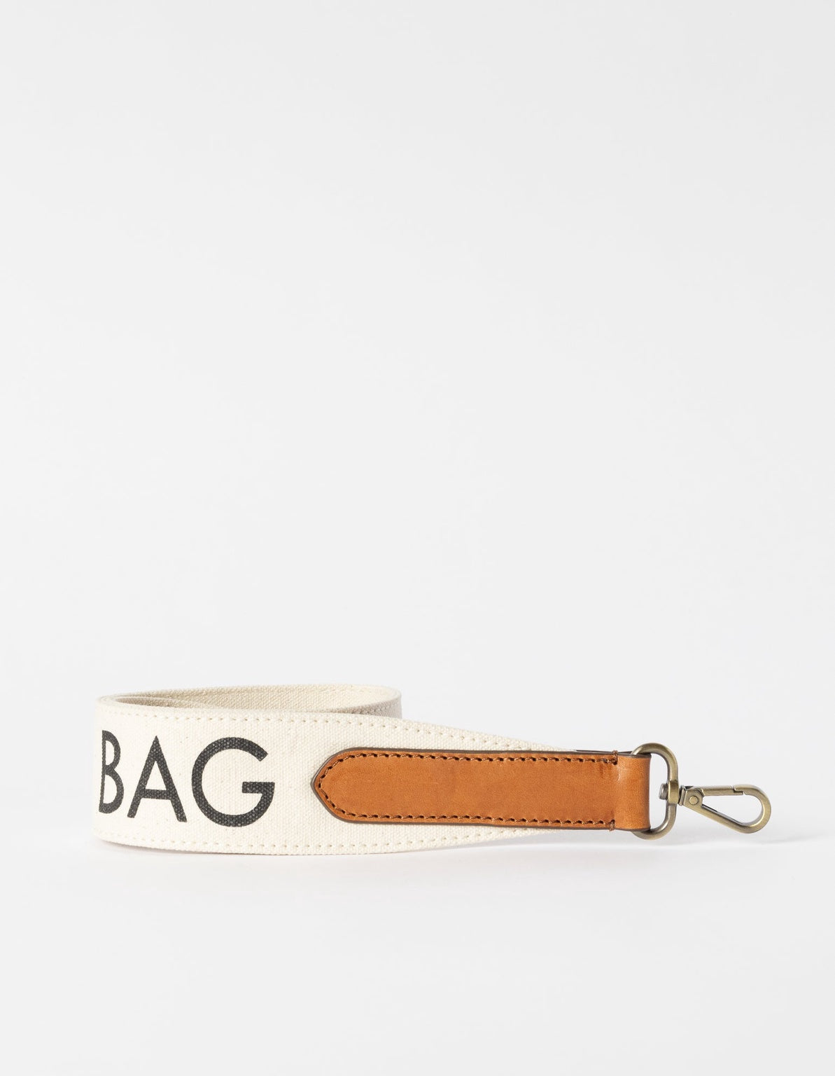 Shoulder Canvas Logo Tasriem Wit & Cognac