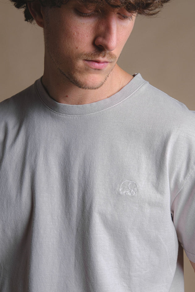 T-shirt Island Fossil Grijs