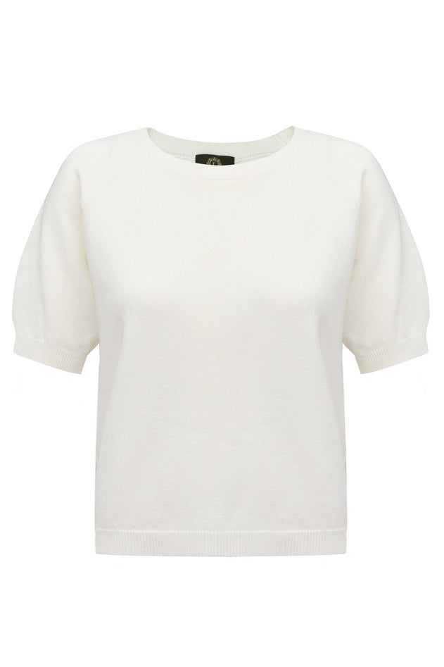 Amelié blouse with short sleeves ecru
