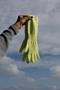 Via Merino Wool Gloves Limone