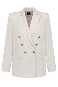 Double-Breasted Blazer Ecru