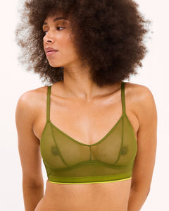 Mesh Balconette Olive