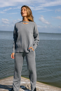 Rotondo Merino Jumper Light Grey