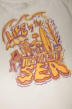 Life By The Sea Vii By P.bueno T-shirt Foam White