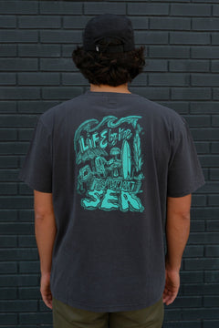 Life By The Sea Vii By P.bueno T-shirt Magnet Grey
