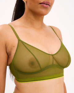 Mesh Balconette Olive