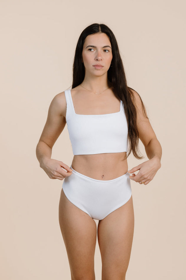 Riviera Bikini Top White