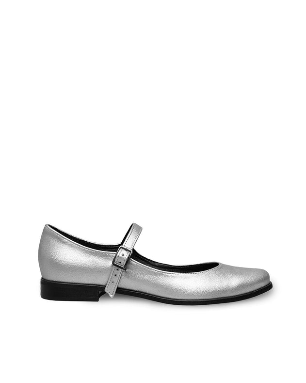 Mary Jane Pumps Ballerinas Silver