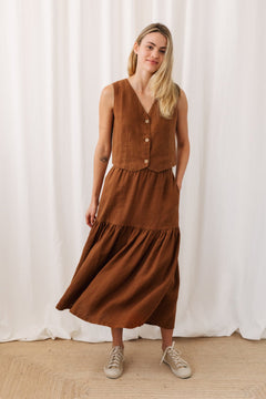 Lehman Skirt Umber Brown