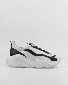 Women's Vegan Daddy Sneakers White/Black