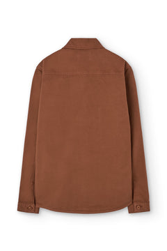 Helmut Unisex Organic Cotton Worker Overshirt Terracotta