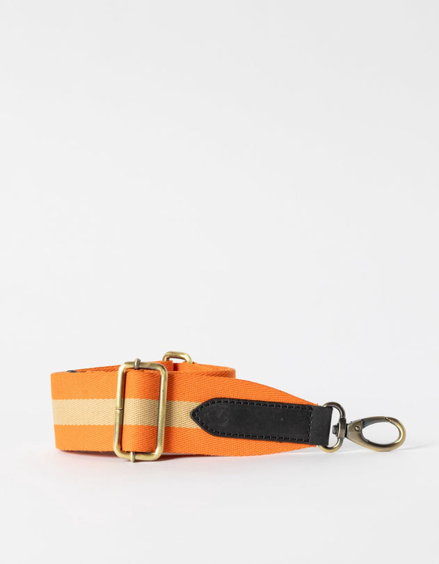 Striped Tasriem Oranje & Zwart