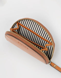 Laura Muntportemonnee Cognac, Classic leer