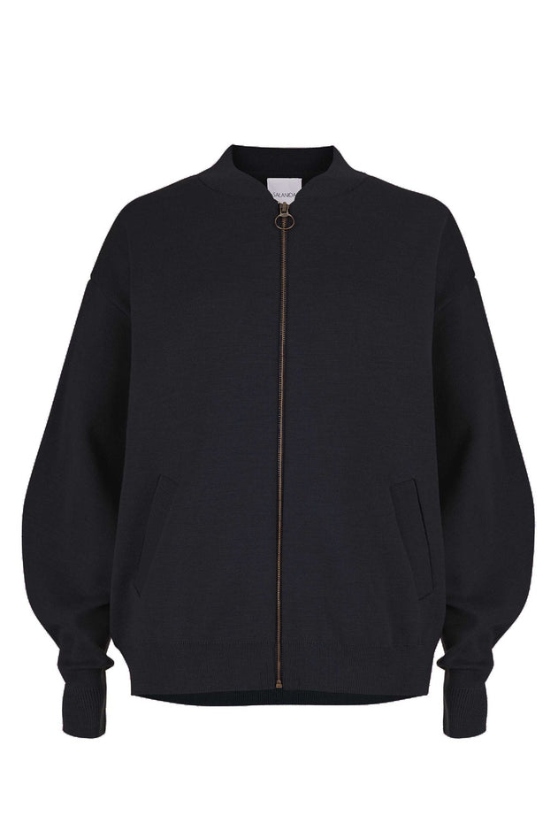 Onda Merino Bomber Jacket Black