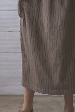 Kid's Hadiya Organic Cotton Midi Skirt Bark Brown