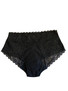Lace Period Panties Medium-Heavy Flow 2-Pack Black