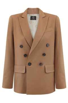 Double-Breasted Blazer Caramel