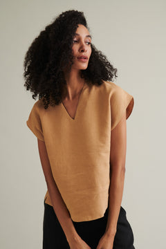 Väsby Linen Shirt Honey