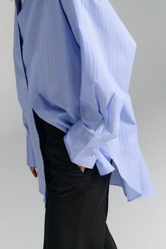 Rhea Button-Up Shirt Light Blue Stripe