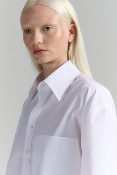 Short Sleeve Button-Up Shirt White