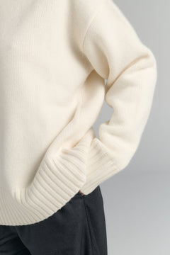 RHEA142 Heavy Merino-Cashmere Turtleneck Cream