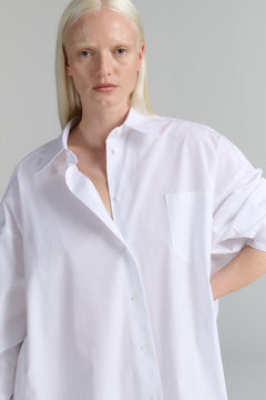 Rhea Shirt Dress White