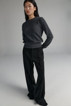 RHEA145 Merino-Cashmere Crew Grey