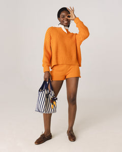 Delčia Cotton Sweater Orange