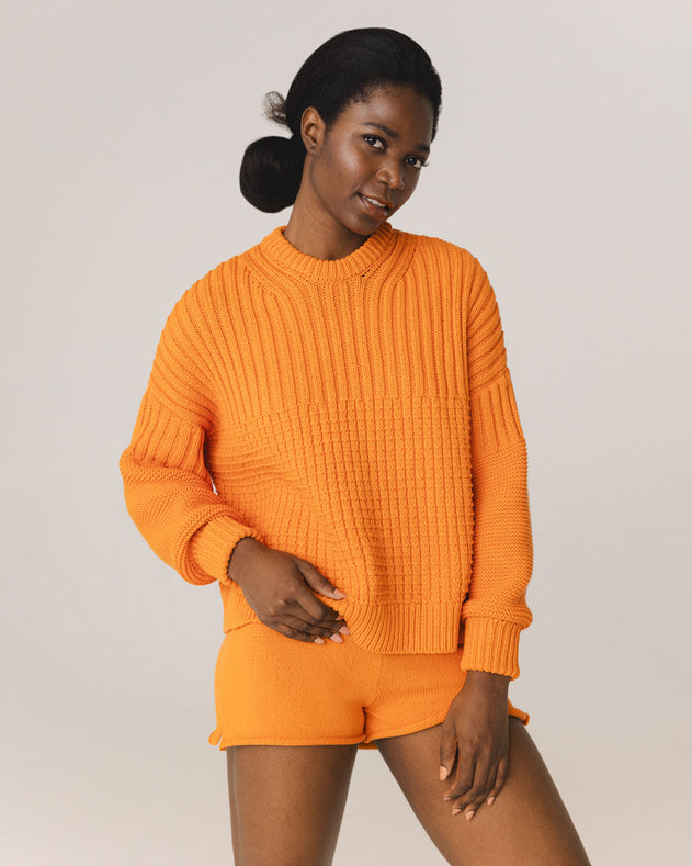 Delčia Cotton Sweater Orange