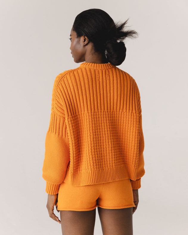 Delčia Cotton Sweater Orange