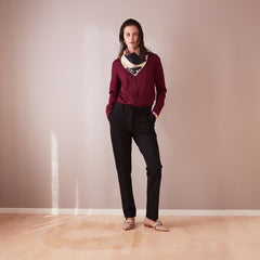 Poplin Shirt Wine Red