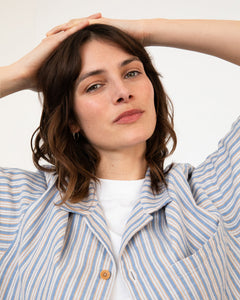 Unisex Bowling Shirt Multi Stripe