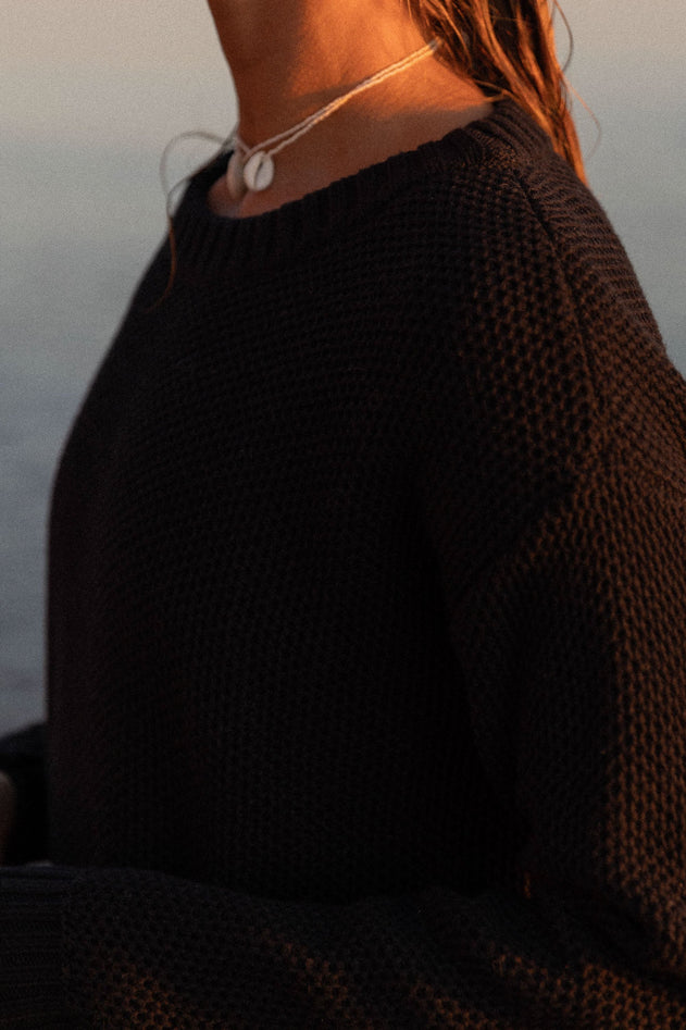 Honeycomb Unisex Jumper Black