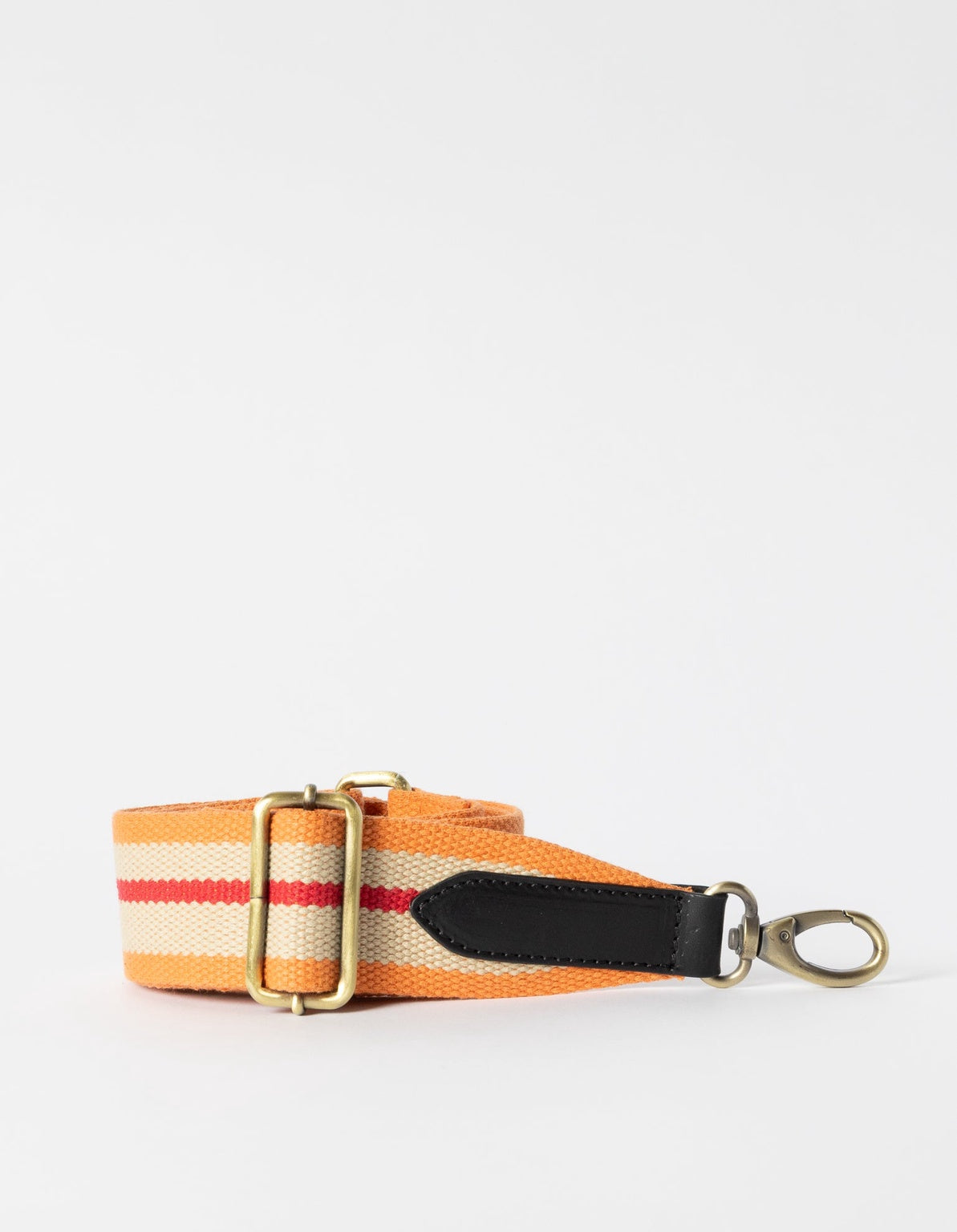 Striped Tasriem Oranje, Rood & Zwart