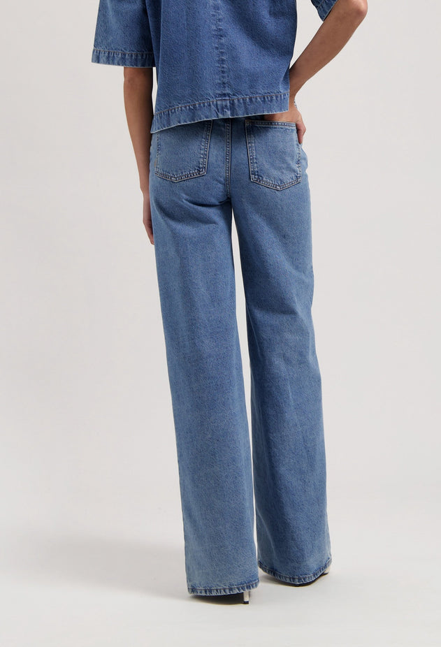 Sara High Loose Jeans Stone Vintage
