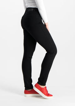Legging Super Stretch Jeans Black Satin Finish
