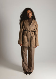 Astoria Wool Jas Bruin