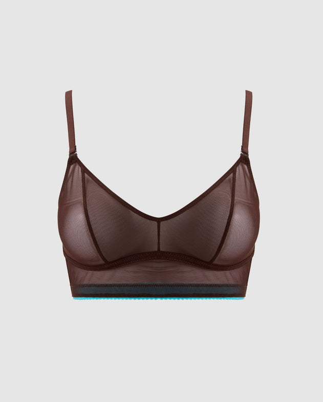 Mesh Balconette Coffee