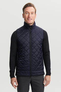 Veikko Water & Wind Repellent Quilted Vest Blue