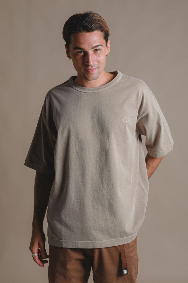 Essential Pigment Heavyweight Oversized T-Shirt Brindle