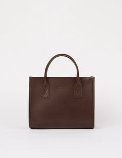Jackie Tasriem Midi Leer Chocoladebruin