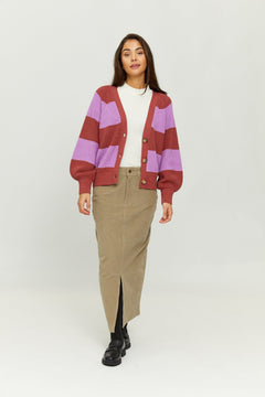 Mala Striped Cardigan