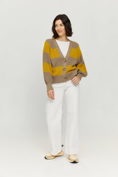 Mala Striped Cardigan