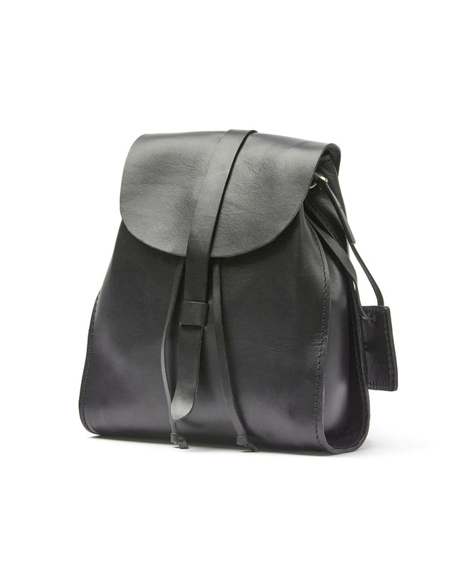 Leather Backpack Mod 130 Cuoio Black