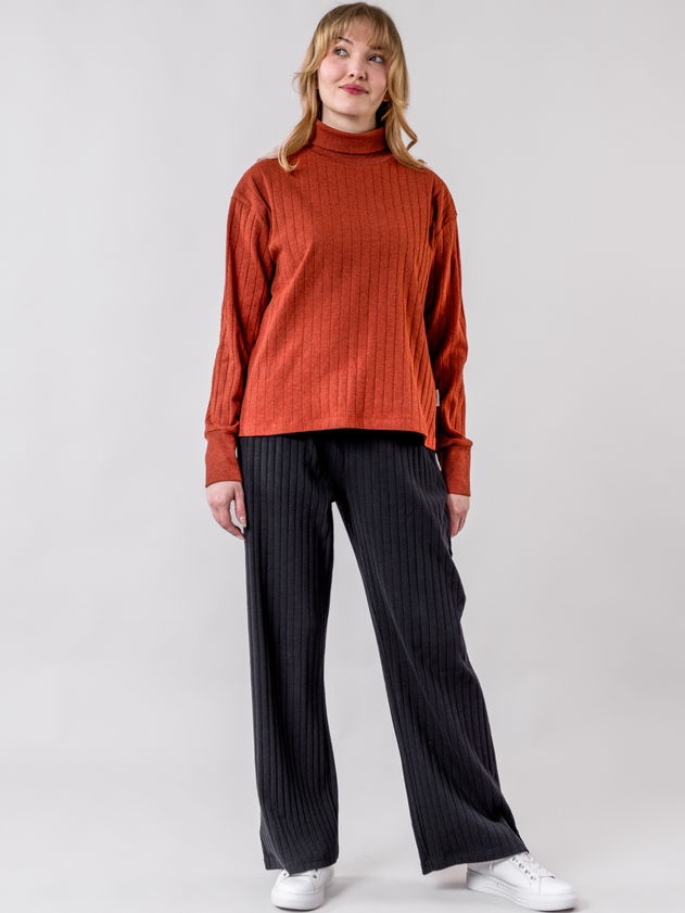 Aalis Ribb Shirt Mecca Orange