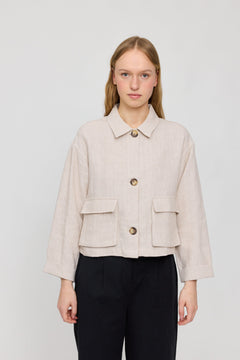 Short Linen Jacket