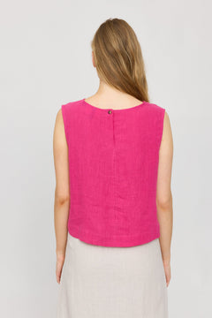 Sleeveless Linen Top