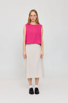 Sleeveless Linen Top